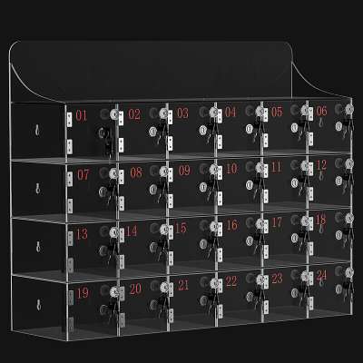 Acrylic Plexiglass Cell Phone Lockers With Key